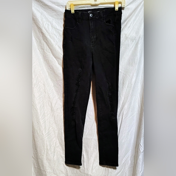 No Boundaries Denim - No Boundaries Black Distressed Skinny Jeans for Women